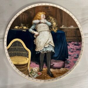 Charles Burton Barber Tempting Fare Art Collector Plate A Victorian Childhood #7